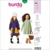 Burda Style Sewing Pattern 9310 Children’s Pull-On Long Sleeve Dress Easy To Sew