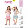 Burda Style Sewing Pattern 9341 Child’s Summer Jersey Dresses Sleeve Options
