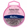 Hemline Safety Pins H410.99 Nickel Plated Assorted Steel Hardened and Tempered