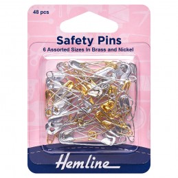 Hemline Safety Pins H415.99...