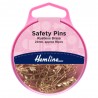 Hemline Safety Pins H419.00 Brass 23mm Hardened and Tempered