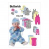 Butterick Sewing Pattern B6238 Infants’ Jacket, Overalls, Bottoms, Bunting, Hat