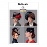 Butterick Sewing Pattern B6397 Misses’ Making History Hats Four Different Styles