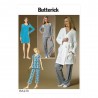 Butterick Sewing Pattern B6428 Misses’ Robe, Raglan Tops and Gown, and Trousers
