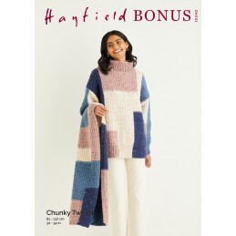 Bonus chunky tweed jumper and scarf 10340