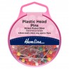 Hemline Sewing Pins 38mm Plastic Heads H706 Dressmaking 75pcs Box