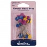 Hemline Sewing Pins 54mm Flower Flat Head H707 Dressmaking 36pcs