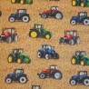 100% Cotton KK Fabrics Farm Machines Tractors Wheat By Brandi Chanel Designs