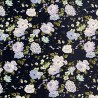 Silky Satin Fabric Flower Floral Roses Rosebuds Buds Abbottsford Way 145cm Wide