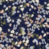 Silky Satin Fabric Flower Floral Blossom Tropical Ingleby Crescent 145cm Wide