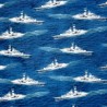 100% Cotton KK Fabrics Navy Frigates Warships Naval Sea By Brandi Chanel Designs