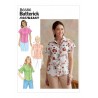 Butterick Sewing Pattern B6686 Misses’ Semi-Fitted Tops With Sleeve Variations