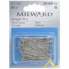 Milward Sewing Pins 30mm Straight Silver 2111102