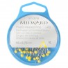 Milward Sewing Pins 45mm Straight Yellow Plastic Headed 2113110