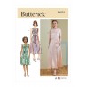 Butterick Sewing Pattern B6890 Misses’ Button Front Dress, Jumpsuit and Sash