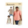 Butterick Sewing Pattern B6896 Women’s Button Front Top with Sleeve Variations