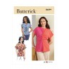 Butterick Sewing Pattern B6899 Misses’ Short Sleeved Top with Twist Front Easy