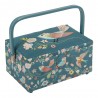 Hobby Gift Sewing Box Basket Medium Appliqué Bird Aviary Craft
