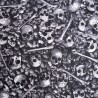 100% Cotton Digital Fabric Timeless Treasures Skulls and Bones Spooky 112cm Wide