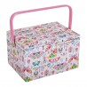 Hobby Gift Sewing Box Basket Large Bugs & Butterflies Craft