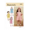 Butterick Sewing Pattern B6906 Toddlers’ Tiered Dress With Collar and Headband