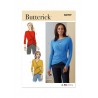 Butterick Sewing Pattern B6909 Misses’ Long Sleeve Knit Top with V-Neckline Easy
