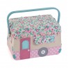 Hobby Gift Sewing Box Basket Medium Appliqué: Caravan Craft