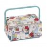 Hobby Gift Sewing Box Basket Medium Mini Sew Retro Craft