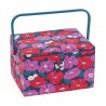 Hobby Gift Sewing Box Basket Large Modern Floral Craft