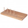 Milward Wooden 6 Slots Ruler Rack Storage Beech Wood