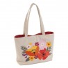 Hobby Gift Craft Bag Shoulder Tote: Embroidered: Wildflowers