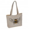 Hobby Gift Craft Bag Shoulder Tote: Appliqué: Linen Bee