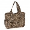 Hobby Gift Cotton Craft Bag Natural Leopard Print