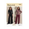 Butterick Sewing Pattern B6966 Palmer Pletsch Misses’ Knit Tops and Trousers