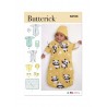 Butterick Sewing Pattern B6968 Infants’ Assorted Clothing, Bunting and Blanket