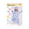 Butterick Sewing Pattern B6970 Infants’ Jacket, Tops, Dress, Rompers and Hat