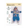 Butterick Sewing Pattern B6969 Infants’ Jacket, Overalls, Bottoms, Hats, Mittens