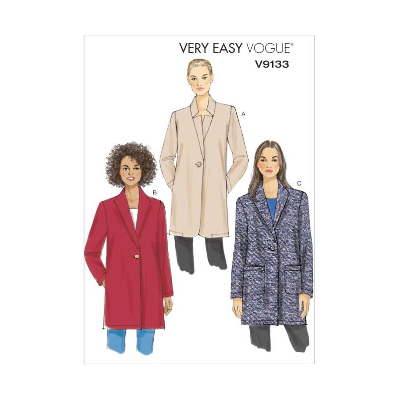 Vogue sewing pattern V9133 long Jacket