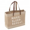 Hobby Gift Craft Bag Shoulder Tote Make Sleep Repeat