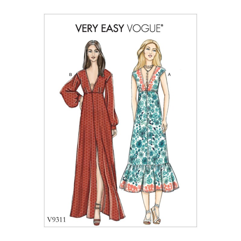 vogue sewing pattern v9311 Misses’ Dress