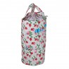 Hobby Gift Knitting Bag Drawstring Outside Pockets: Strawberry Greenhouse