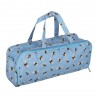 Hobby Gift Knitting Bag Blue Bees Pin Storage Long Bag