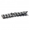 Hobby Gift Knitting Pin Wrap: Monochrome Gingham Storage Needles