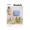 Simplicity Sewing Pattern S9935 Tote Bags and Pickleball Paddle Covers Average