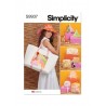 Simplicity Sewing Pattern S9937 Wide Brimmed Hat, Tote Bag and Zipper Cases