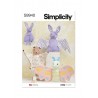 Simplicity Sewing Pattern S9940 12″ (31cm) Plush Toy Bat, Moth & Flying Squirrel