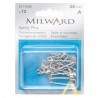 Milward Safety Pins 2115102 Silver 28mm Hardened Steel