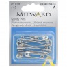 Milward Safety Pins 2116101 Silver Assorted 28, 40 & 50mm Mild Steel