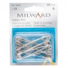 Milward Safety Pins 2116107 Silver 55mm Mild Steel