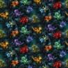 100% Cotton Digital Fabric Timeless Treasures Fun Dragons Forest 112cm Wide